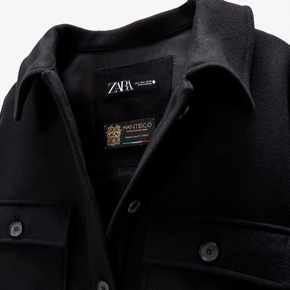 Zara Wool Blend Overshirt M - Picture 4 of 8